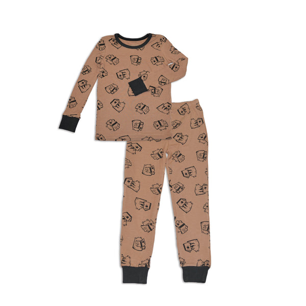 Bamboo Long Sleeve Pajama Set (Story Book Bear Print)