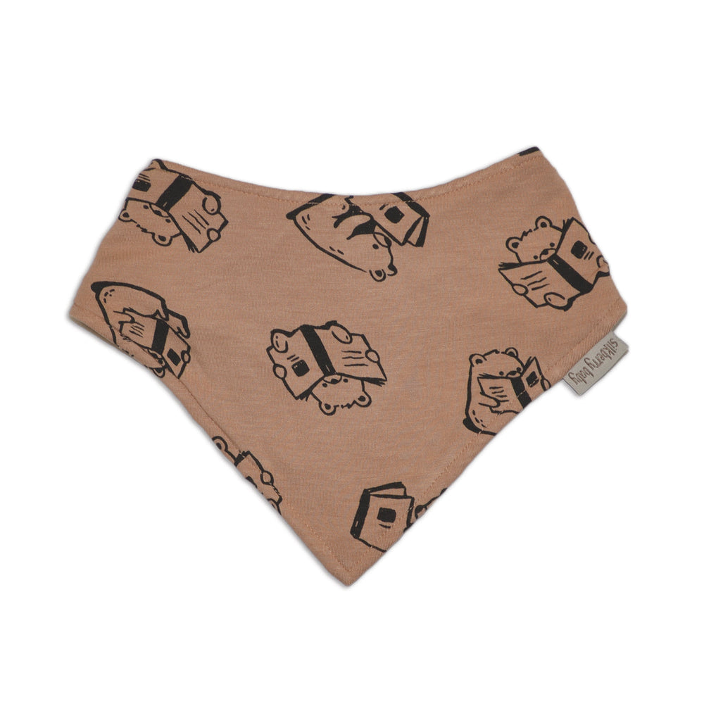 Bamboo Bandana Bib (Story Book Bear Print)