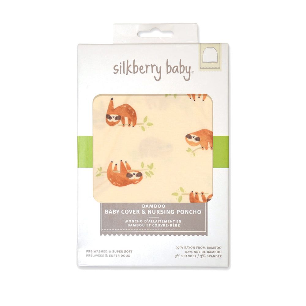 Bamboo Baby Cover & Nursing Poncho (Sleepy Sloth Print)