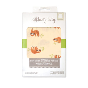 Bamboo Baby Cover & Nursing Poncho (Sleepy Sloth Print)