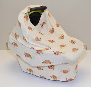 Bamboo Baby Cover & Nursing Poncho (Sleepy Sloth Print)