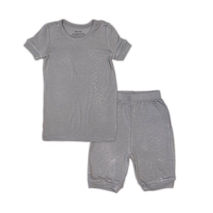 Bamboo Short Sleeve Top & Shorts Pajama Set (Pigeon)