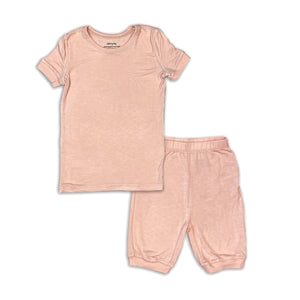 Bamboo Short Sleeve Top & Shorts Pajama Set (Blossom)