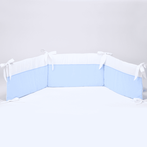 PETIT MARIN | White & Blue Cotton Bed Bumper