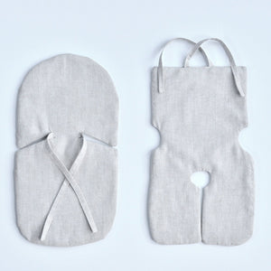 Organic Cooling Infant Car Seat Flax Inserts & Linen Covers