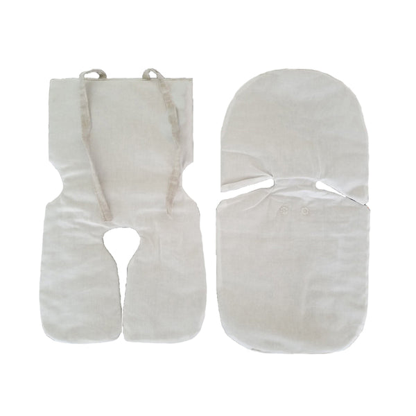 Organic Cooling Infant Car Seat Flax Inserts & Linen Covers