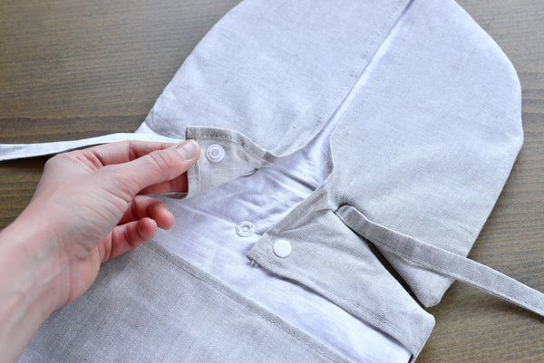 Organic Cooling Infant Car Seat Flax Inserts & Linen Covers