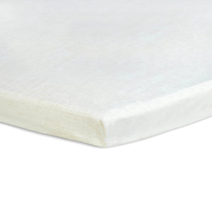 Organic Flax Cradle Mattress Pad 18x36 with Waterproof Zip Cover