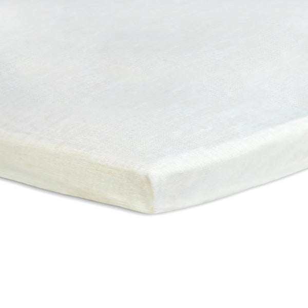 Organic Flax Cradle Mattress Pad 18x36 with Waterproof Zip Cover