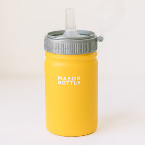 Stainless steel straw cup for toddlers, 16oz, perfect for feeding and hydration on the go.