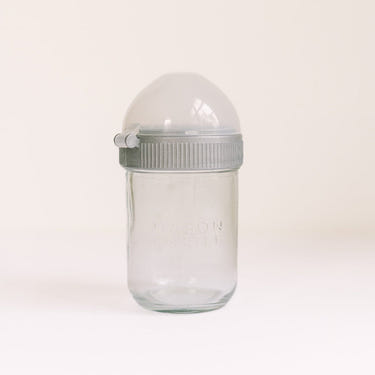 Original Mason Bottle for babies - eco-friendly, glass baby bottle with a silicone sleeve for safe feeding.