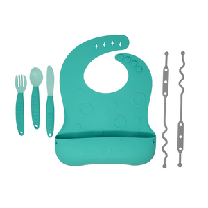 Travel Tether Bib+ Utensils
