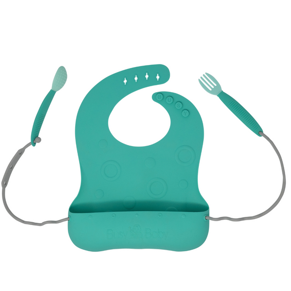 Travel Tether Bib+ Utensils