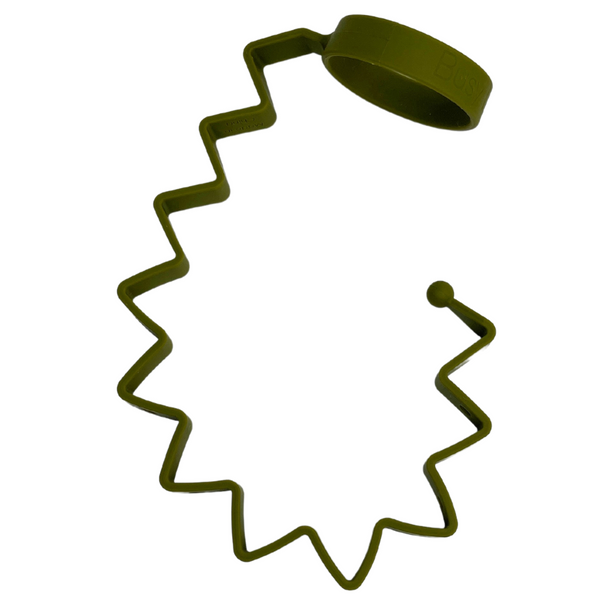 "Baby Bottle Bungee at a 15-degree angle, securely holding bottles for easy access and convenience."