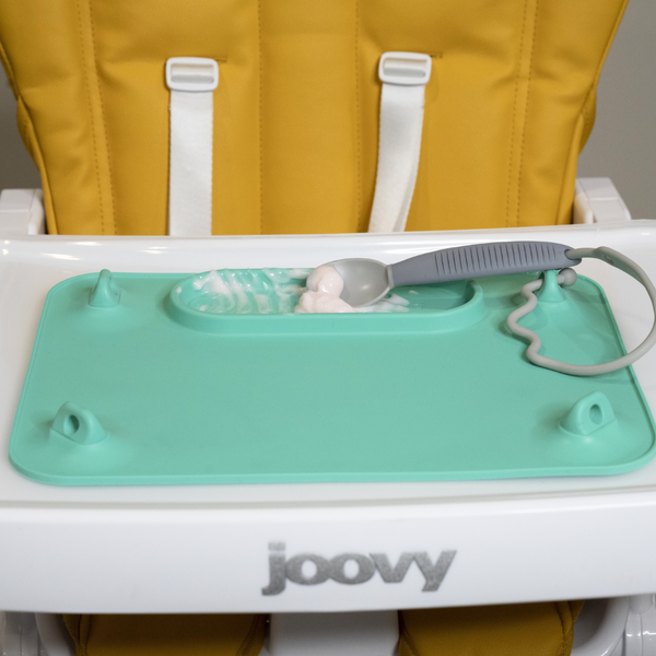 Colorful baby feeding utensils set at angle 6, perfect for little hands learning to eat.