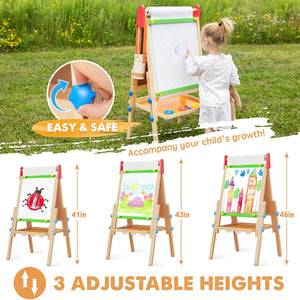 Tiny Land® 3-in-1 Art Easel & Paper Roll Set