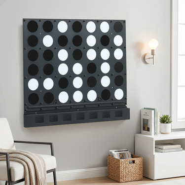 Wall-mounted Jumbo 4-in-a-Row Game with Acrylic Discs