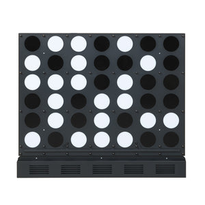 Wall-mounted Metal Connect-4 Game with Acrylic Discs