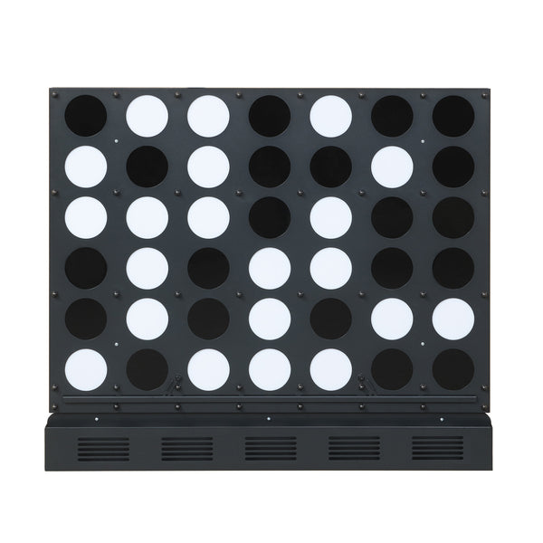 Wall-mounted Metal Connect-4 Game with Acrylic Discs