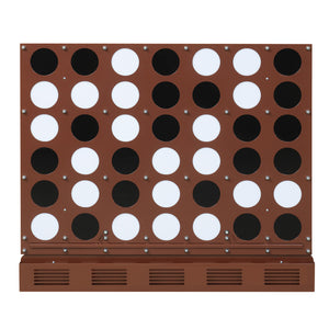 Wall-mounted Metal Connect-4 Game with Acrylic Discs