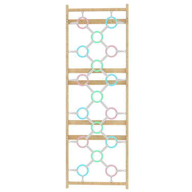 Add-On Ring Wall Panel for 95" Modular Walnut