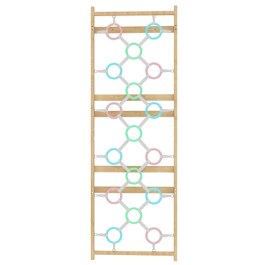 Add-On Ring Wall Panel for 95" Modular Walnut