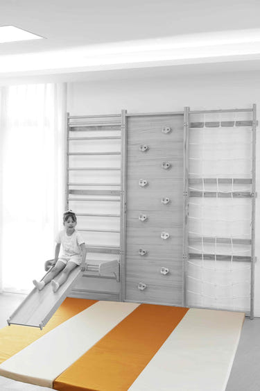 Walnut Playset Mat for indoor play, featuring a soft, durable surface for safe and fun playtime.