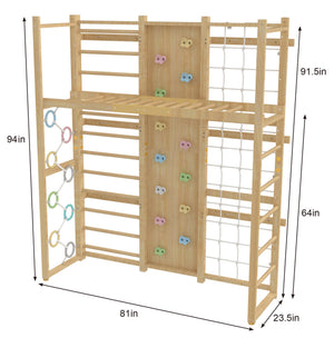 Monkey Bar Attachment – For 95 Inch Walnut Swedish Ladder