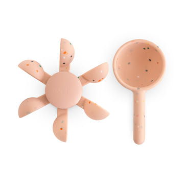 Mushie Water Wheel Bath Toy with Silicone Spoon Suction