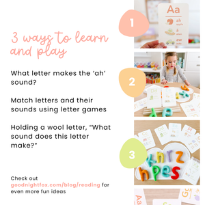 GoodnightFox Reading Flashcards Bundle ages 3, 6 92 cards
