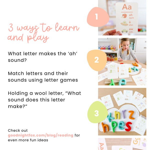 GoodnightFox Reading Flashcards Bundle ages 3, 6 92 cards