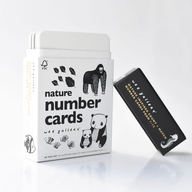 Nature Number Cards for babies - engaging learning tool for early counting and nature exploration.