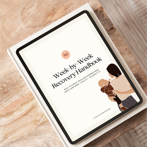 "Week-by-Week Postpartum Recovery Handbook eBook for new mothers' healing and support."