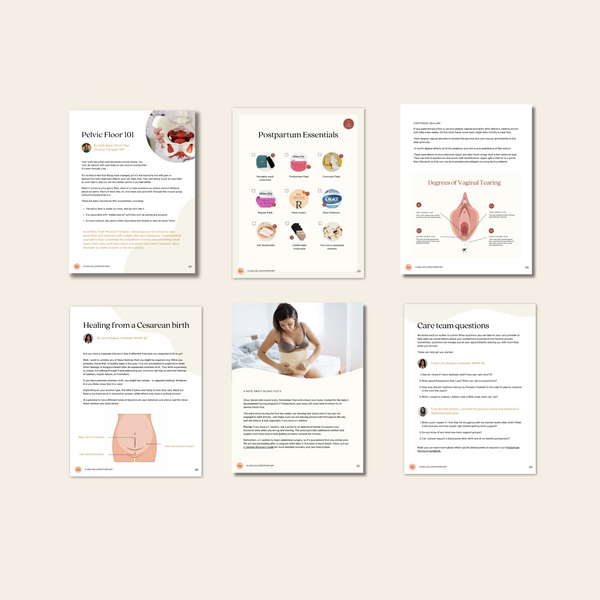 "Week-by-Week Postpartum Recovery Handbook eBook cover, providing essential guidance for new mothers."