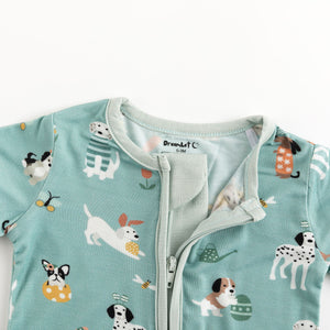 Puppy Egg Hunt (Romper) - Aquamarine