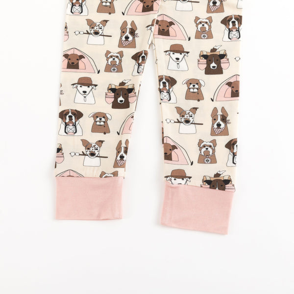 Camp Paws (Long Sleeve PJ) - Pink