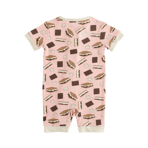 S'more to Love (Romper) - Pink