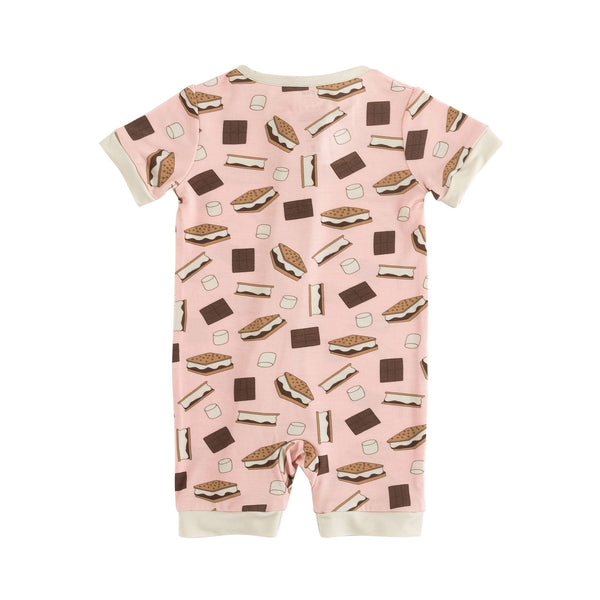 S'more to Love (Romper) - Pink