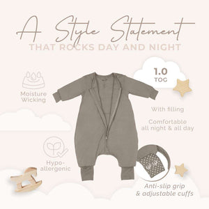 1.0 TOG Snuggle-Sack for babies, cozy and spacious design, perfect for comfortable sleep. Angle view 5.