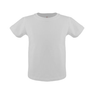 Cottonfelt unisex toddler short sleeve t-shirt in soft cotton, displayed at an angle for a stylish look.