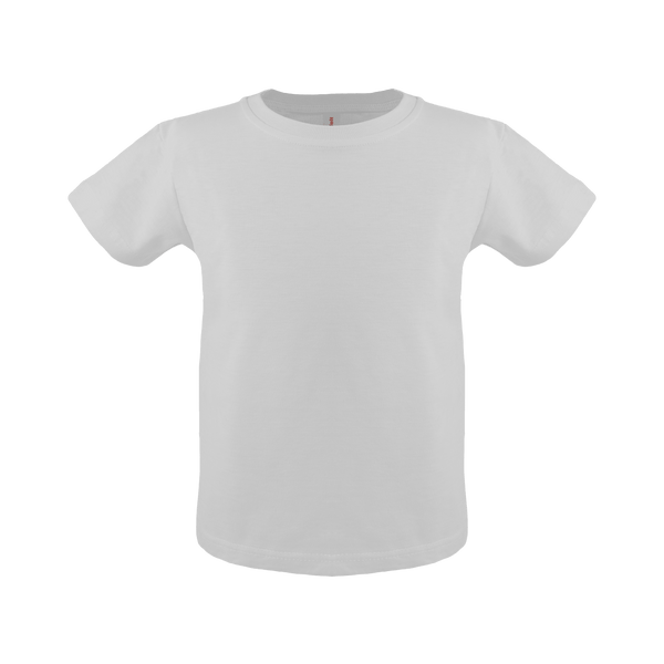 Cottonfelt unisex toddler short sleeve t-shirt in soft cotton, displayed at an angle for a stylish look.