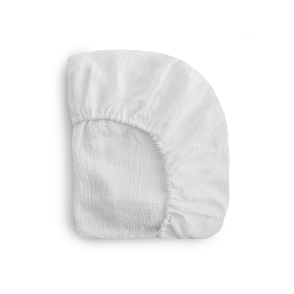 Mushie Mini Muslin Crib Sheet 100% Cotton Breathable