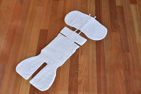 Organic Flax Linen Car Seat & Cooling Stroller Liners