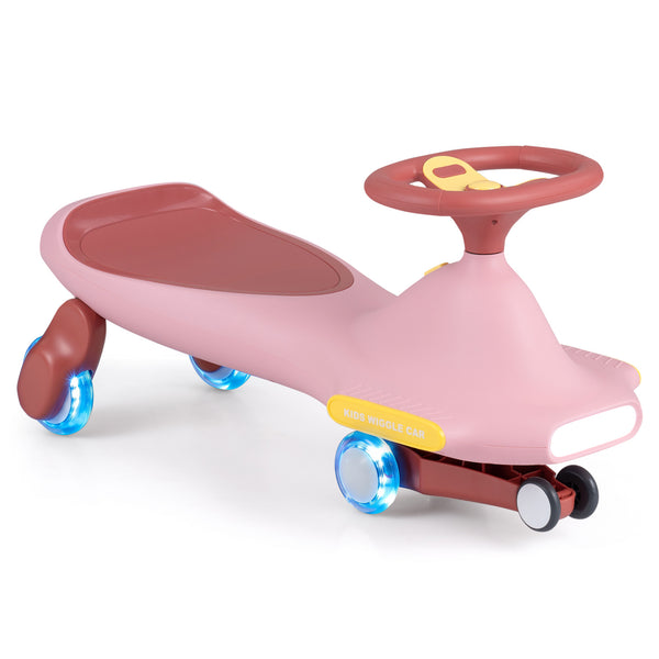 Wiggle Car for Kids with LED Flashing Wheels for Indoor Outdoor Play