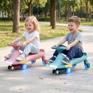 Wiggle Car for Kids with LED Flashing Wheels for Indoor Outdoor Play