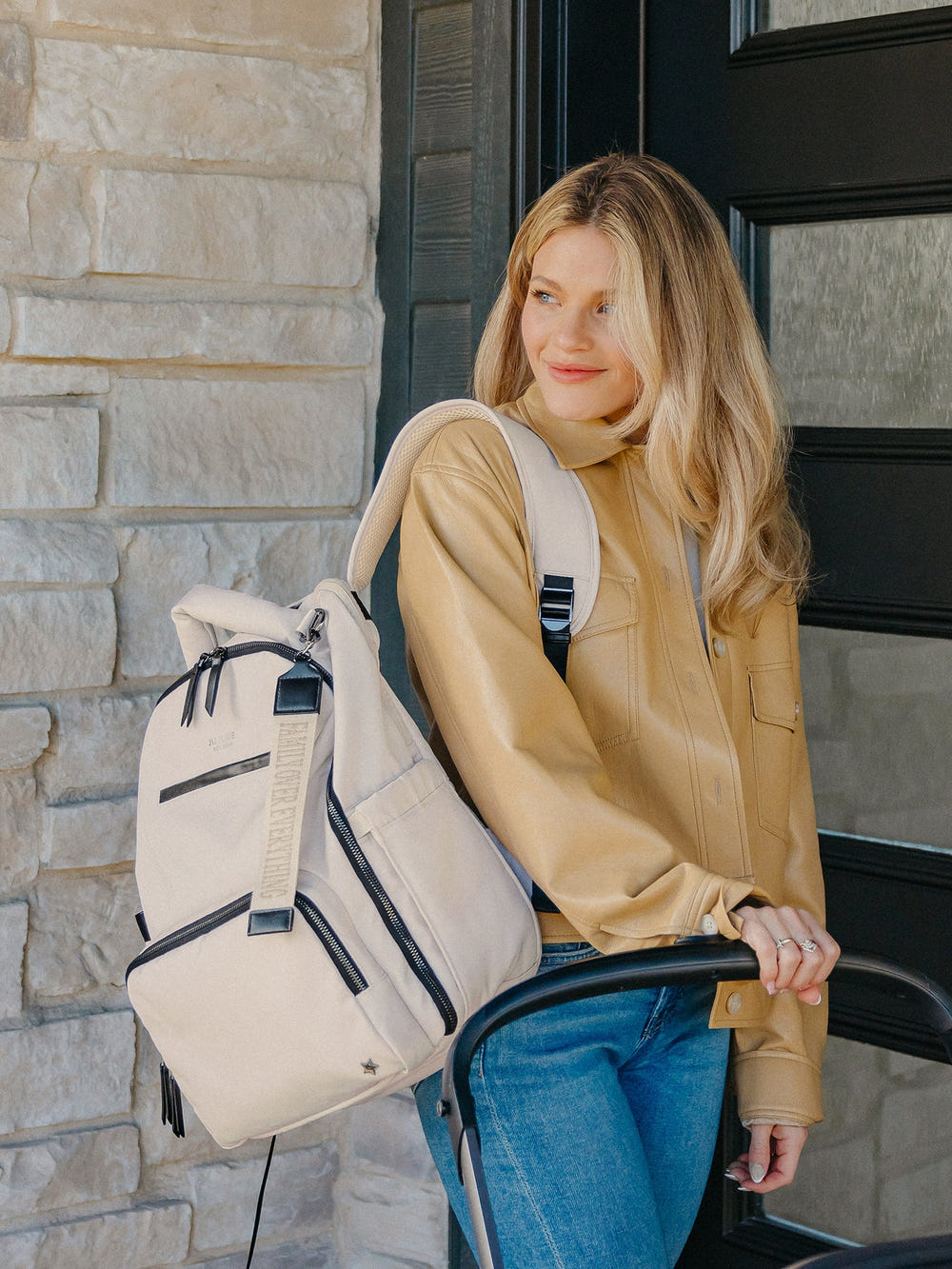 Witney Carson Classic Diaper Backpack - Cloud - MOOGCO Baby