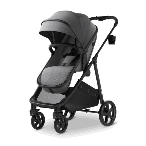 Mompush Wiz stroller at angle 6, showcasing its sleek design and features for modern parents.