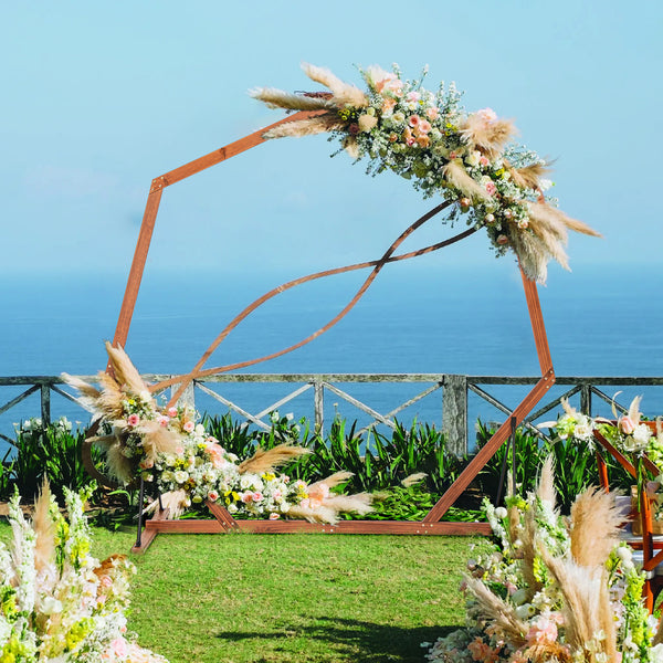 Wooden Wedding Arch Solid Wood Arbor Backdrop Stand for Wedding Ceremony
