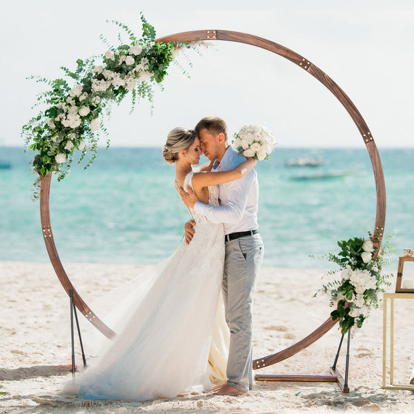 Wooden Wedding Arch Solid Wood Arbor Backdrop Stand for Wedding Ceremony