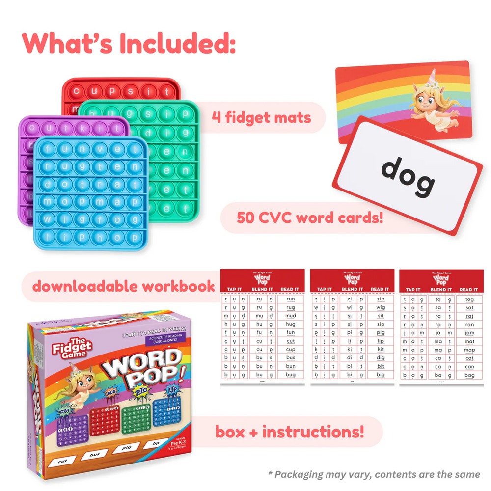 "Word Pop! colorful baby toy for fun learning and entertainment, perfect for early language development."